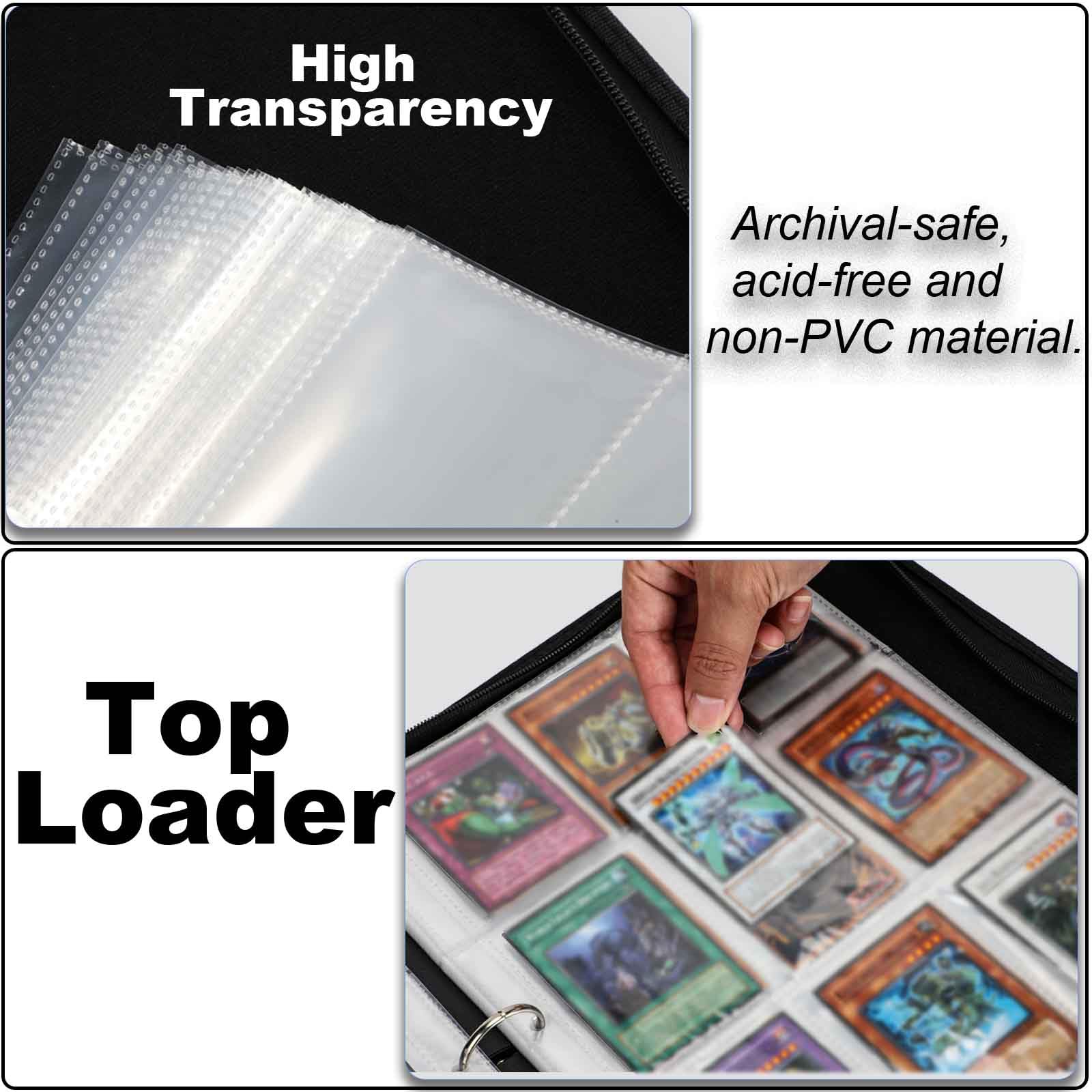 Carpeta de tarjetas coleccionables compatible con tarjetas Digimon TCG, álbum de tarjetas comerciales, 9 bolsillos, capacidad para 990 tarjetas