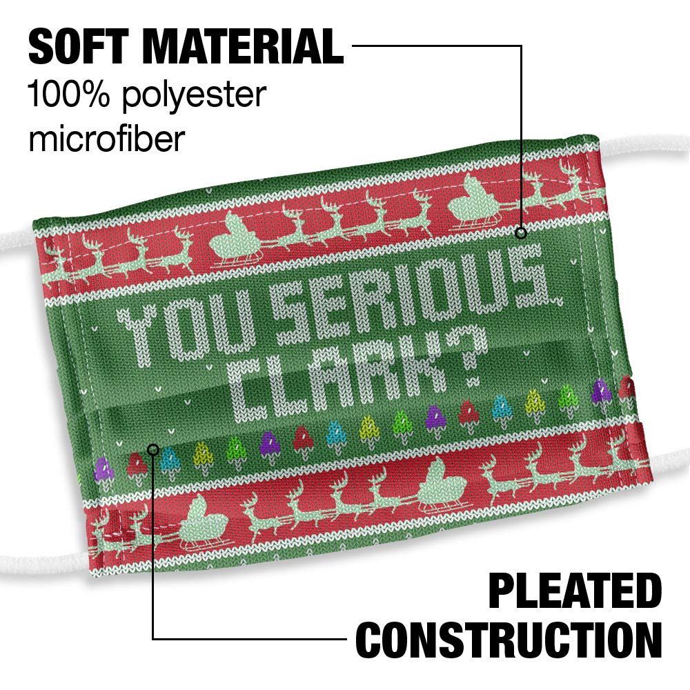 Popfunk Christmas Vacation Kids You Serious Clark? 1-Ply Reusable Face Mask Covering with Adjustable Nose Wire, Kids