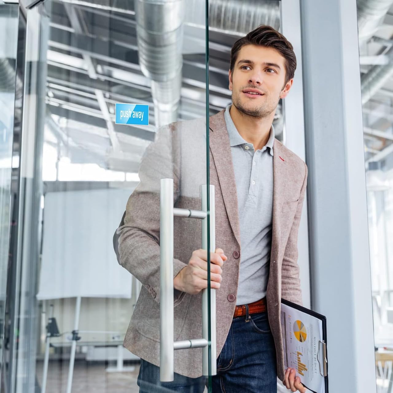 BIGIMALL 4pcs x Acrylic Wall Name Plate Holder Clear Acrylic Sign Holder Frame with Adhesive Tapes, Door Plates for Home, Office, Classroom Pack of 4 pcs 2×4 inches tags (CUT ENDS FOR EASY REMOVAL)