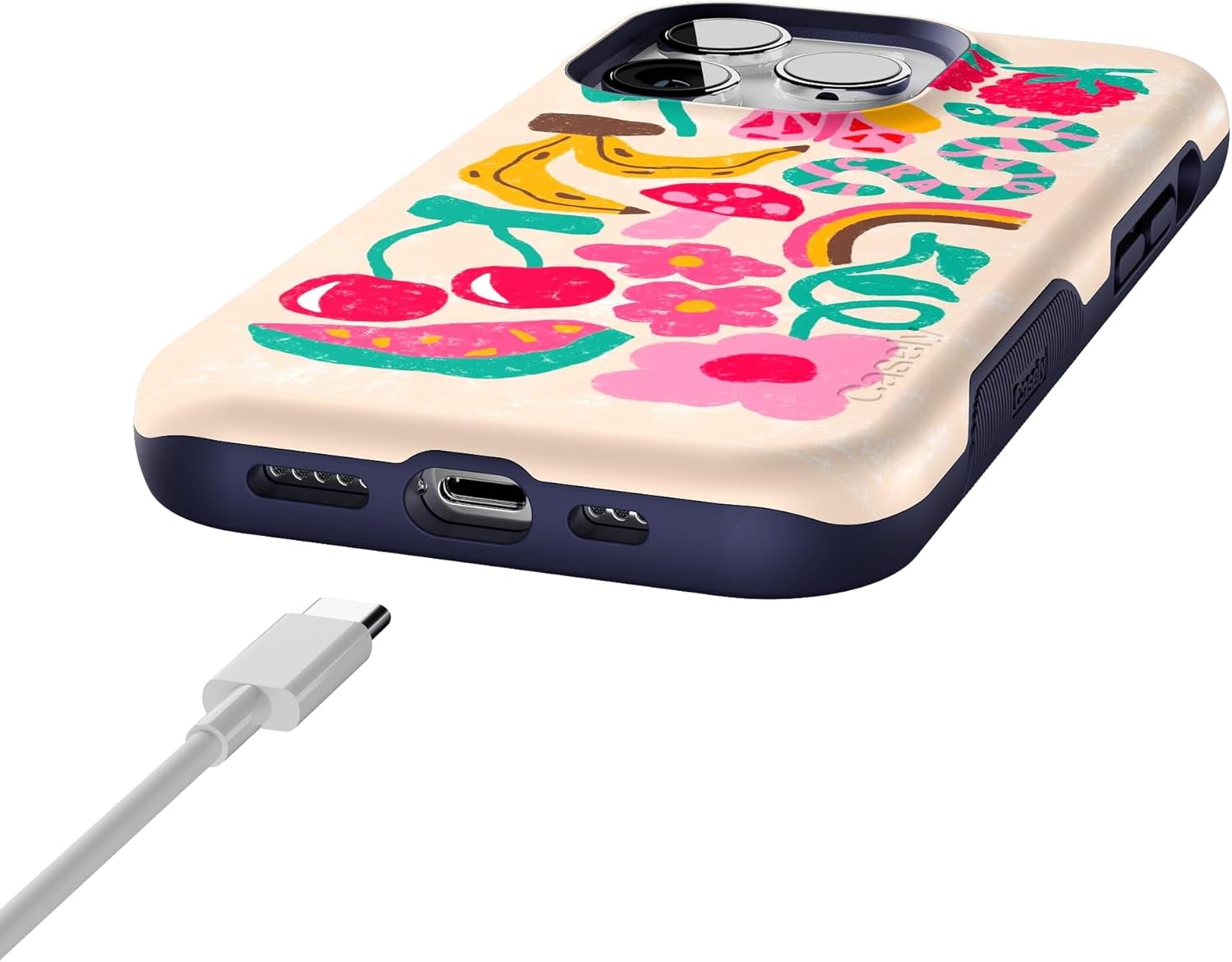 Casely iPhone 14 Pro Case | Doodle Bug | Crayola Crayon | Bold Protective Design | Compatible with MagSafe