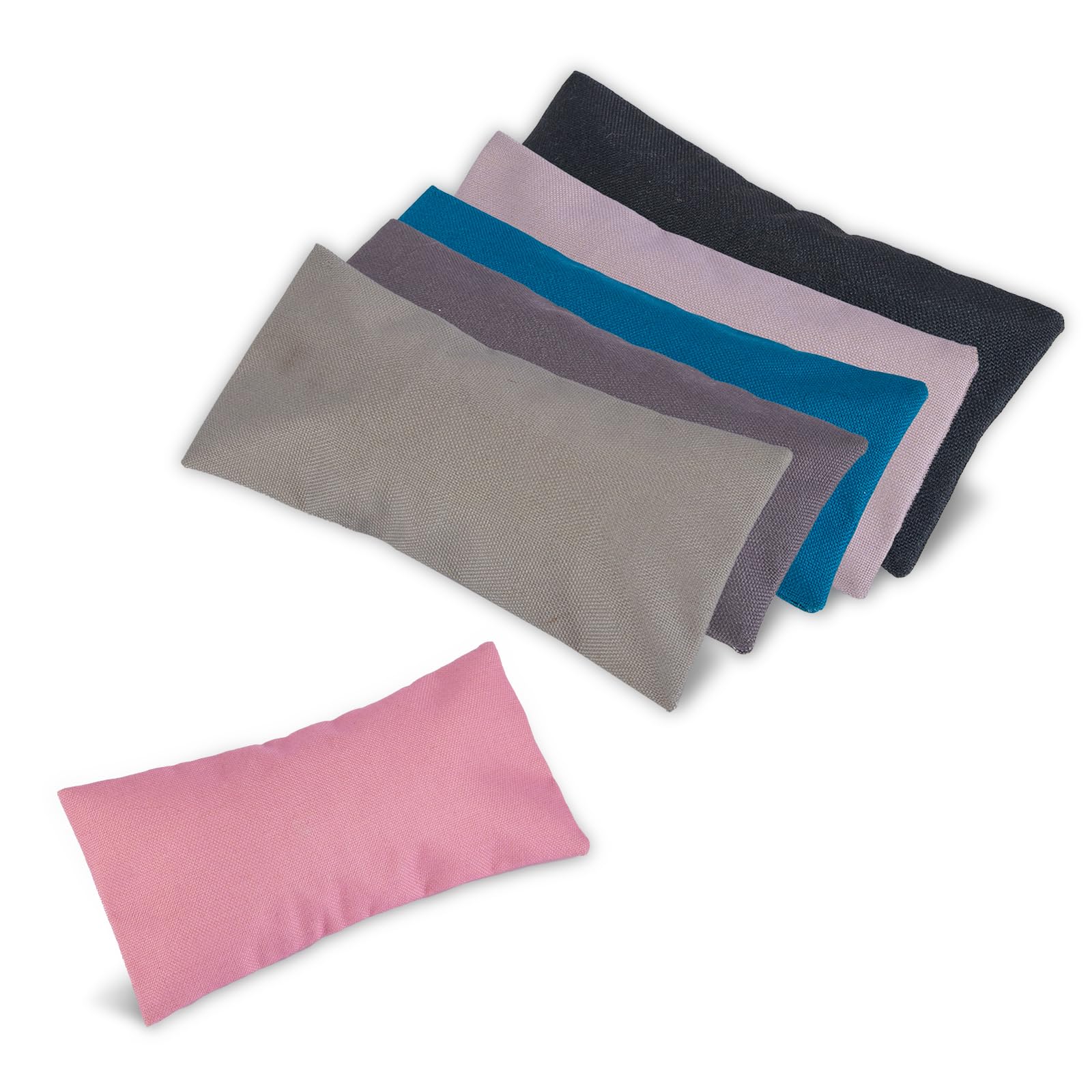 6 Pack Cotton Eye Pillow Case Washable Yoga Eye Pillow Cover,Weighted Eye Pillow Covers for Yoga Relaxation Sleeping Meditation Spa Migraine Relief Massage Accessories,Pillow Not Included