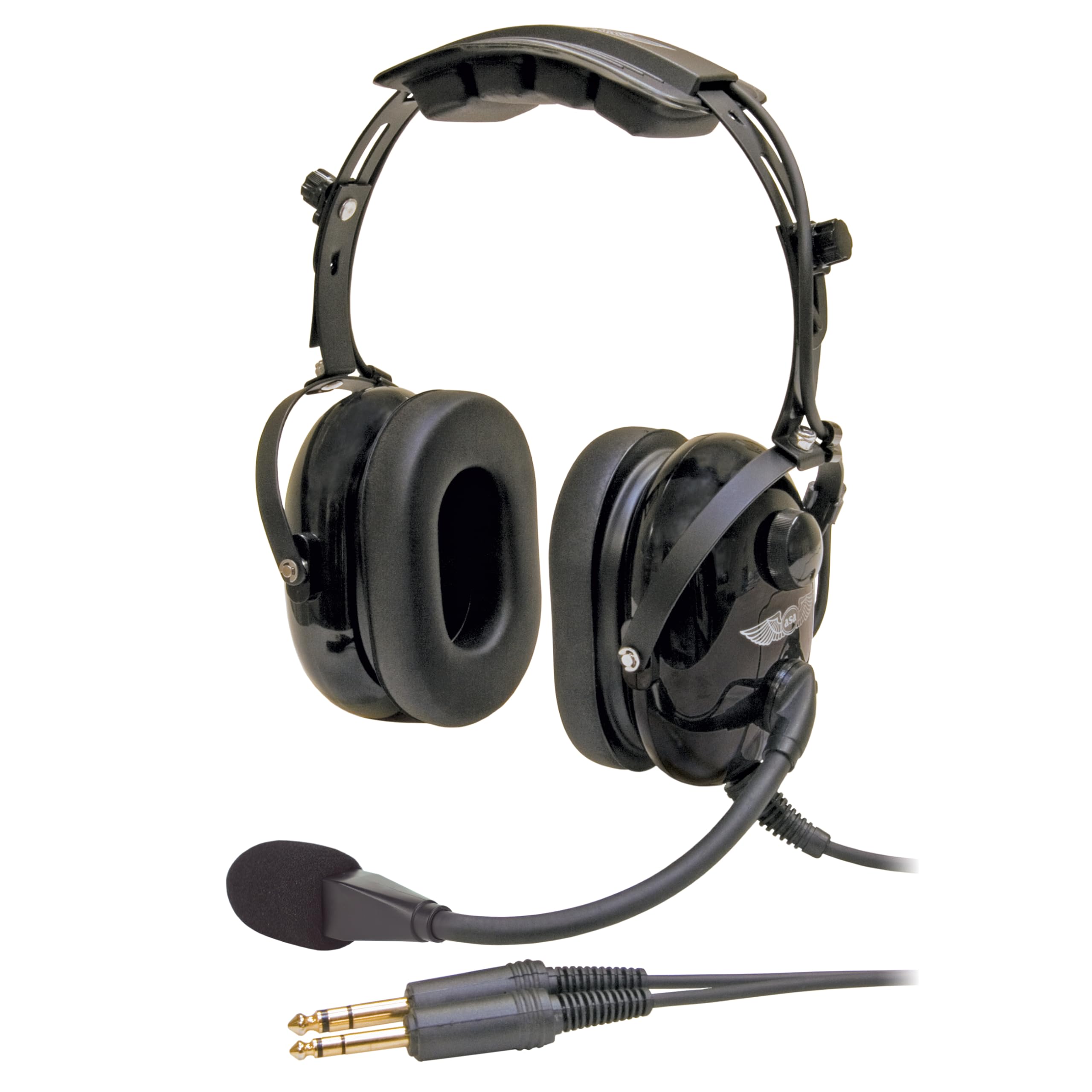 ASA AirClassics HS-1A Pilot Headset: Durable GA Communication with 23 dB Noise Reduction