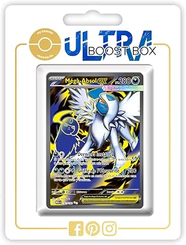 Méga-Absol ex (Mega Absol ex) 161/132 Shiny Full Art - my-booster X Méga-Évolution 1 - Box of 10 Pokemon French Cards