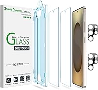 Vista 16 de amFilm OneTouch - Protector de pantalla para Samsung Galaxy S22 5G de 6.1 pulgadas, dureza 9H con protector de lente de cámara, más fácil