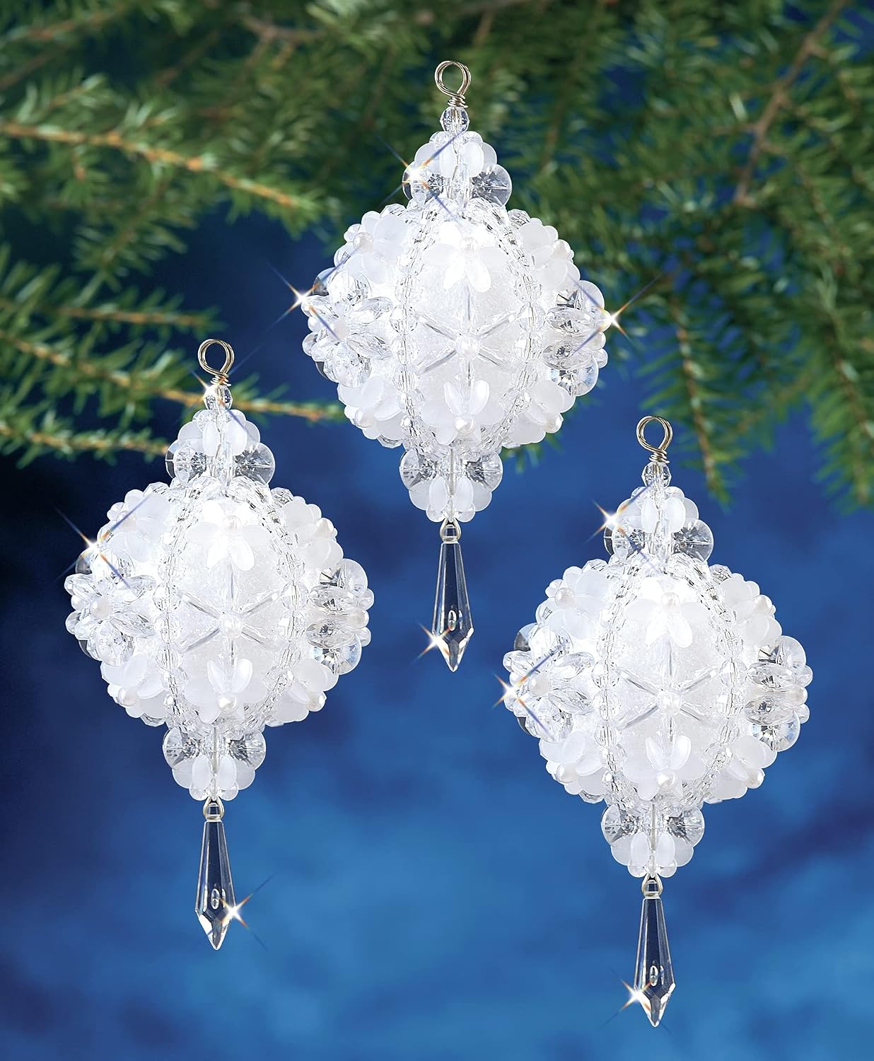 The Beadery - Christmas Ball Ornament Kit - Makes 3-7468