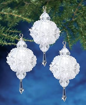 The Beadery - Christmas Ball Ornament Kit - Makes 3-7468