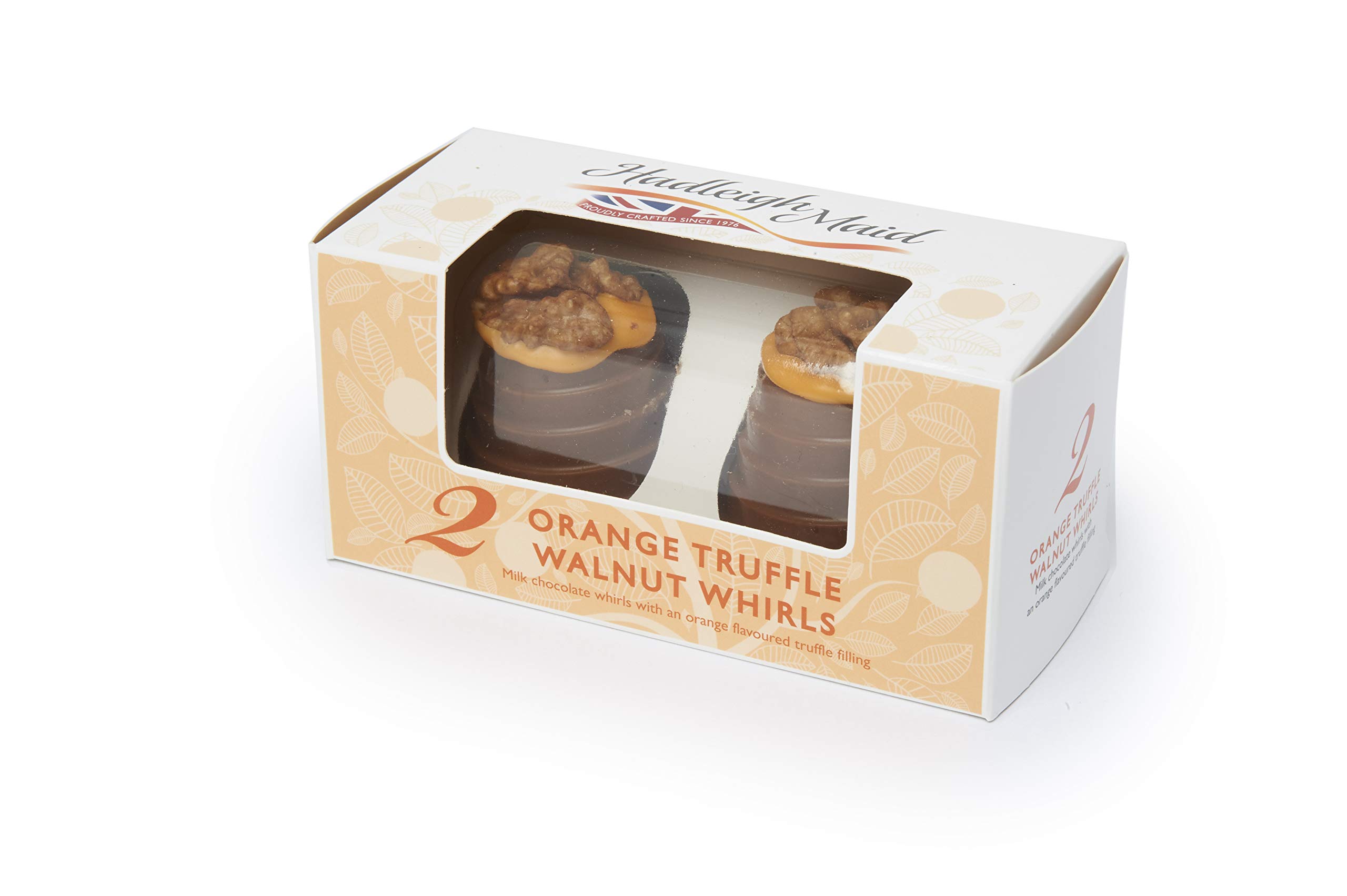 Hadleigh Maid Milk Chocolate Orange Cream Truffle Walnut Whirls, 92 g