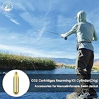Vista 2 de Cartucho de CO2 de 0.85 oz que recoge el tanque del cartucho del cilindro del kit para el chaleco salvavidas inflable automático/manual