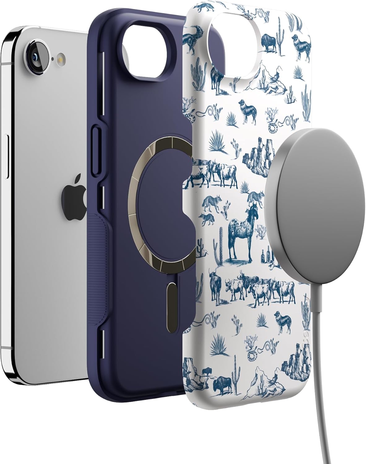 Casely iPhone 16e Case | Wild West Adventure | Desert | Bold Protective Design | Compatible with MagSafe