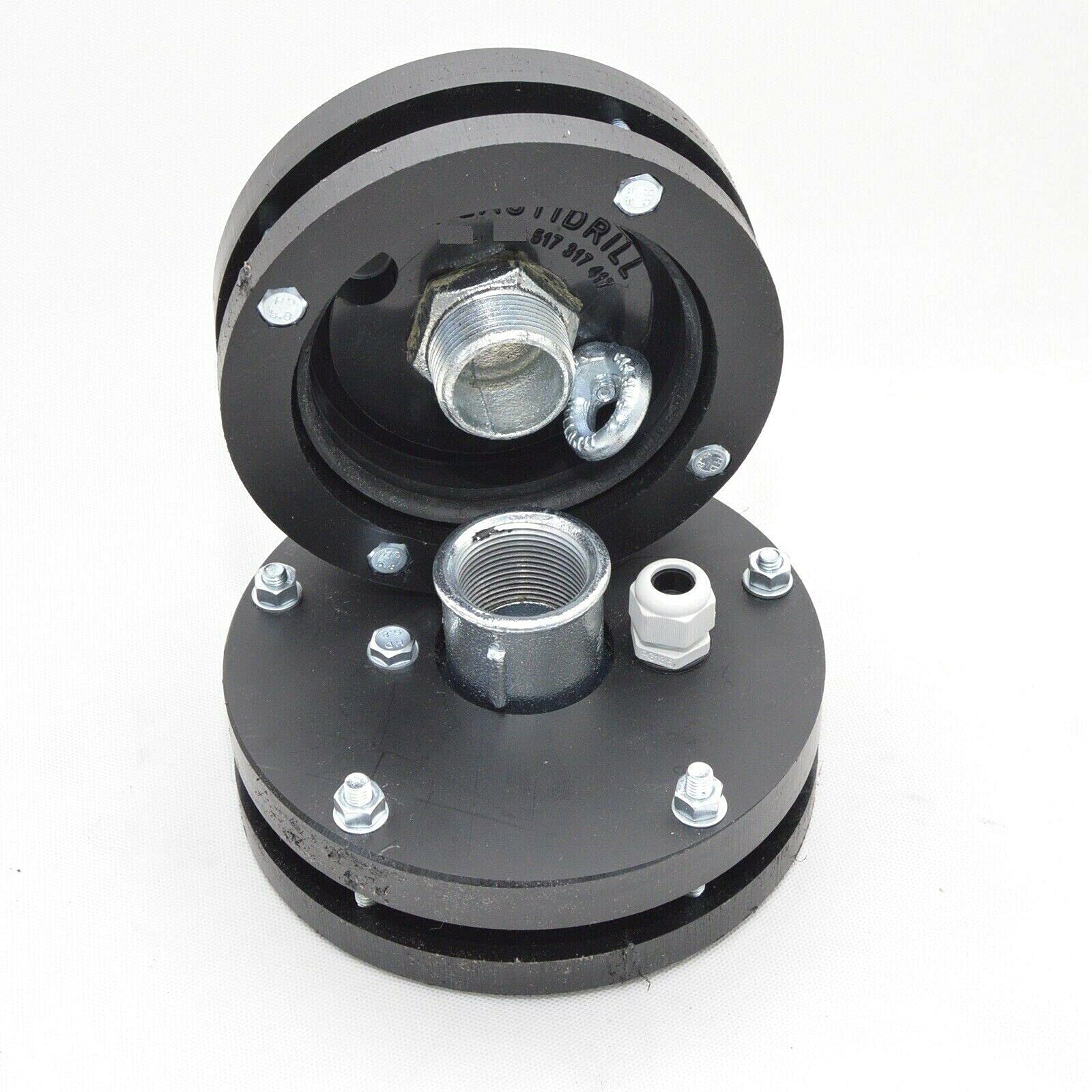 Brunnenkopf Stülpsteckkopf DN100 mit 1" Gewinde