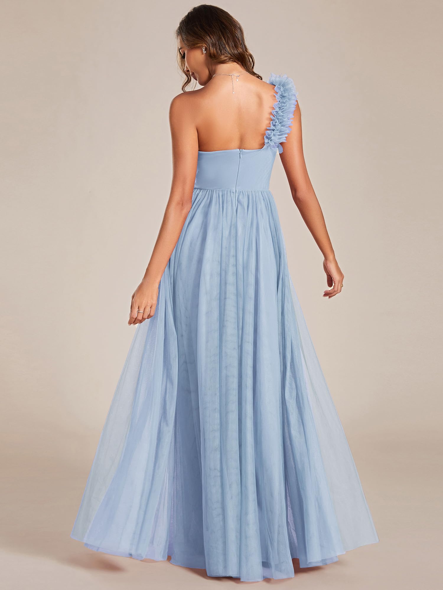 Ever-Pretty Robe de Demoiselle d'honneur Maxi Fendue sans Manches Robe Soirée Femme ES01911