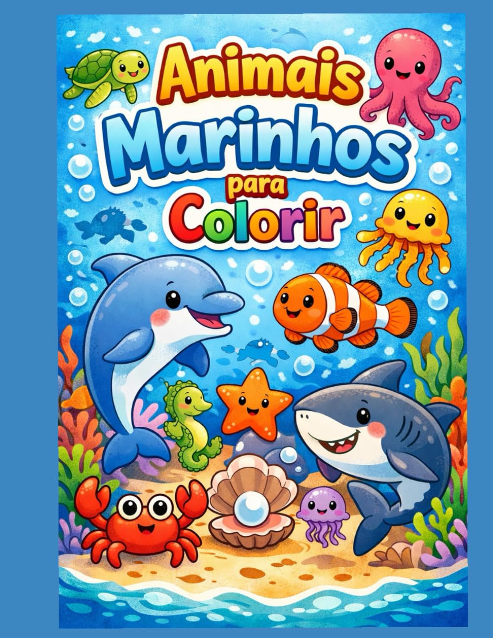 Animais Marinhos: para colorir