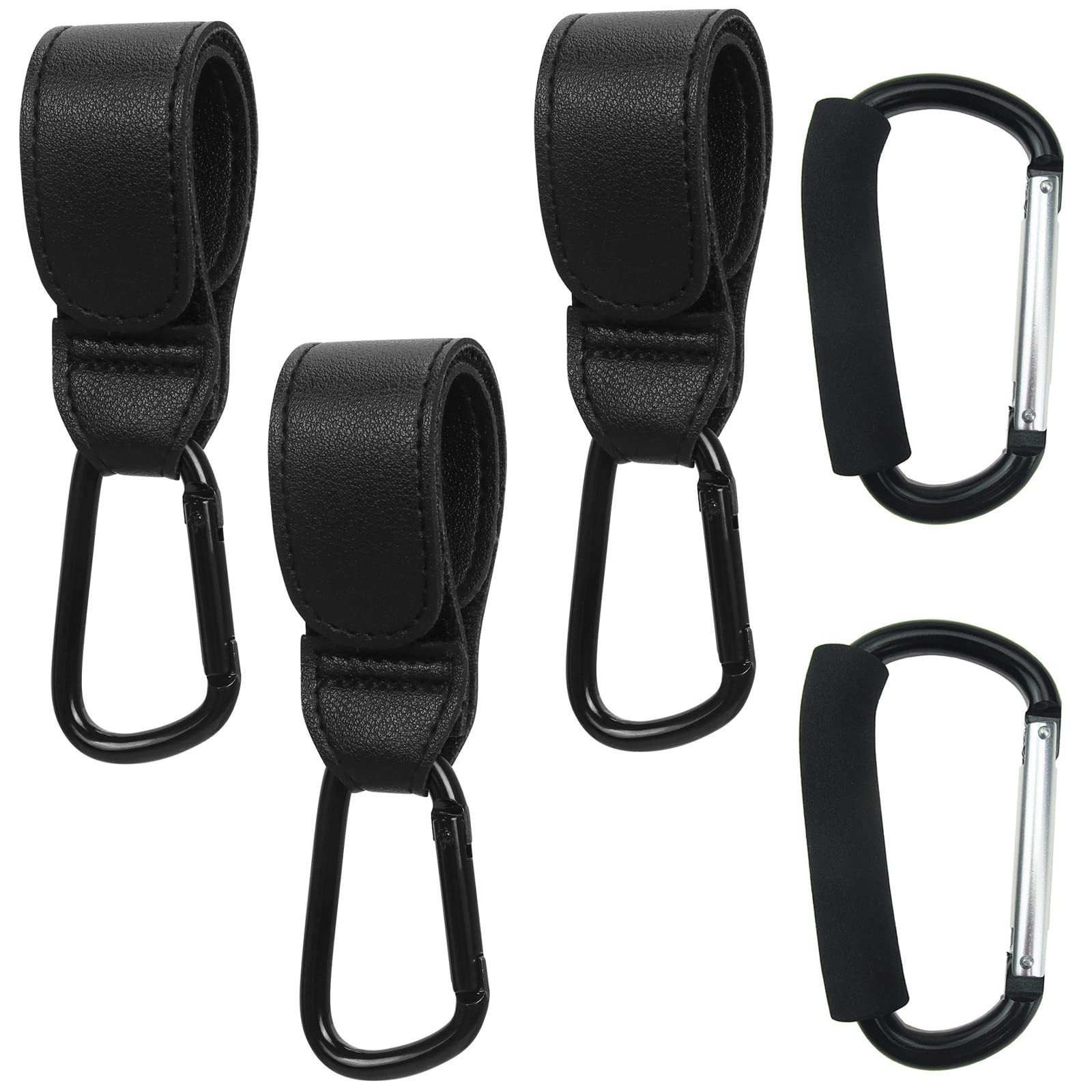 AUXHCYL5 Pcs Buggy Clips Hooks,Buggy Clips for Pram Bag Clips Pram Clips for Bags,Pram Hooks for Pushchair Stroller Shopping Bag Handbag Changing Bag