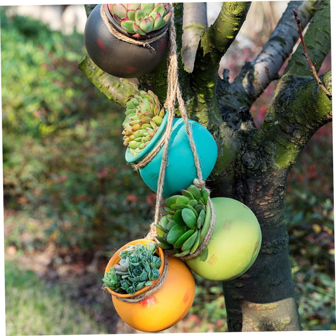 Fioriera sospesa Vaso in ceramica penzolante Montaggio a soffitto Mini fioriera per giardino 4 pezzi sospesi, ceramica, vasi, vasi pendenti, per piante