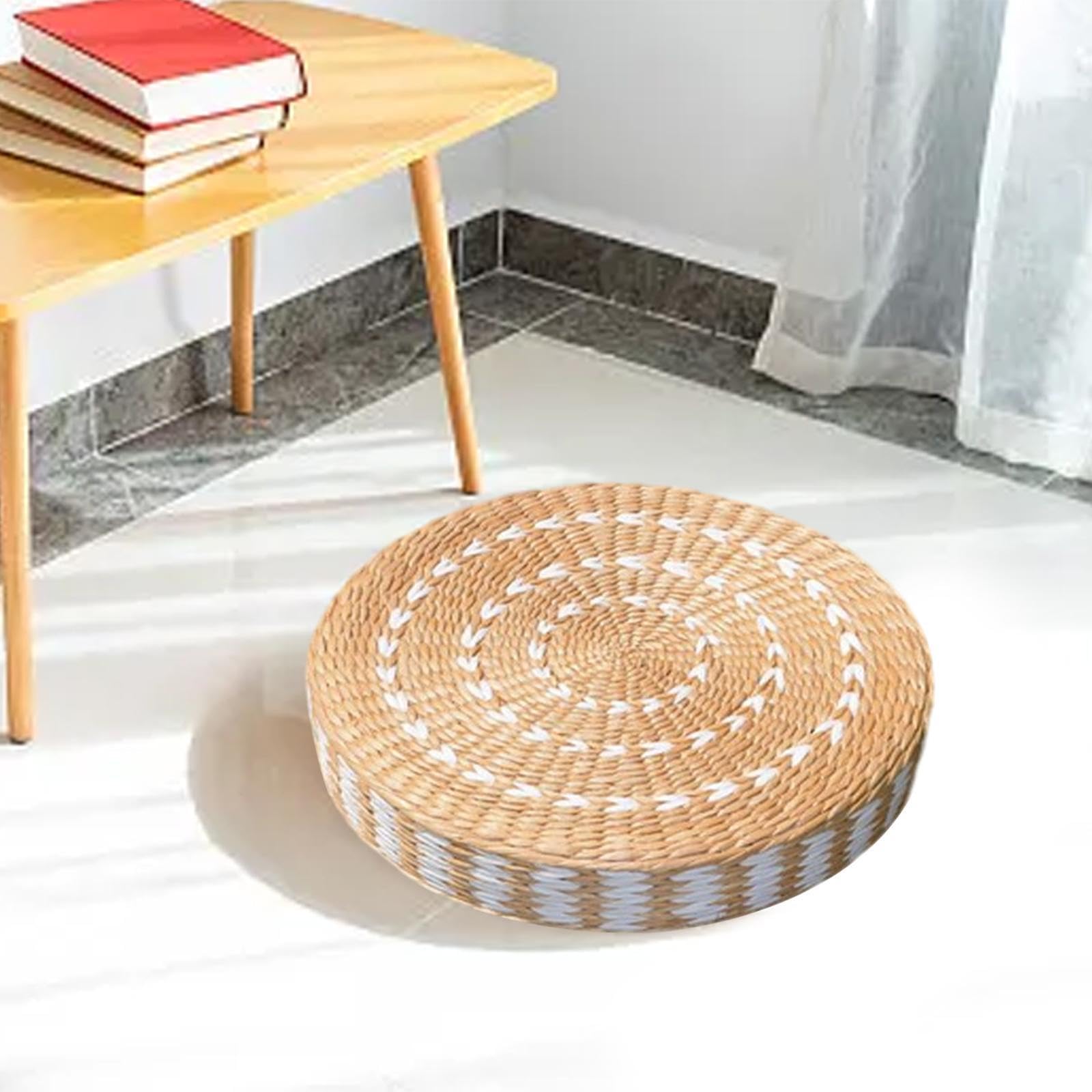 Cojines de Asiento Inteligentes, Cojines Redondos para Silla, cómodos y adecuados para Todo Tipo de Asientos, Redondos de Paja, de meditación, de