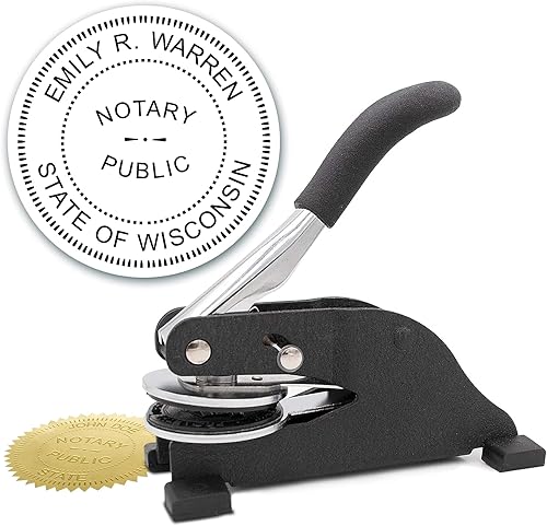 Miniatura 146 de MaxMark Sello redondo preentintado para el estado de Arkansas Ronda pre-entintado sello,Grabador de escritorio,Solo inserto de escritorio,Grabador