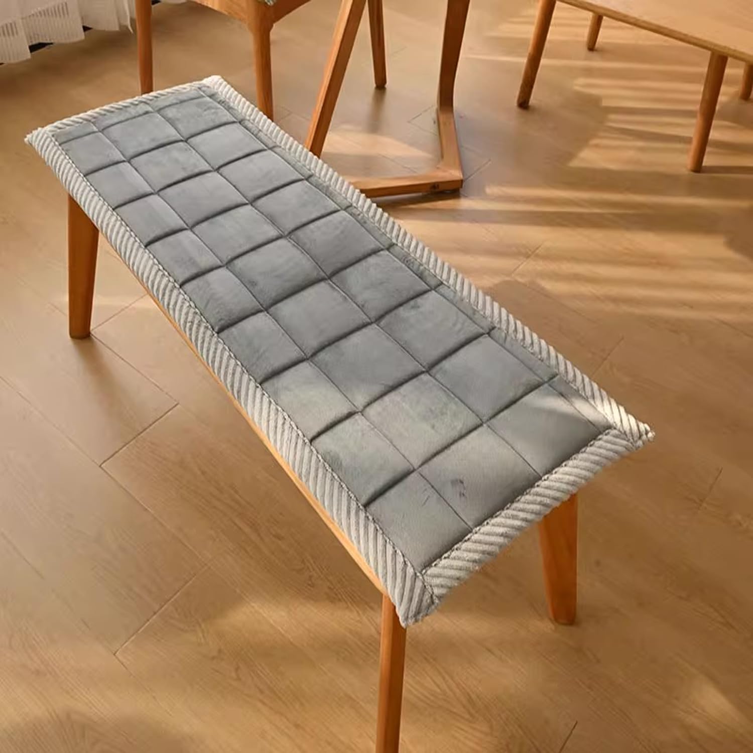 Coussin de protection de chaise antidérapant Bank Cush pour banc gris foncé 30x200