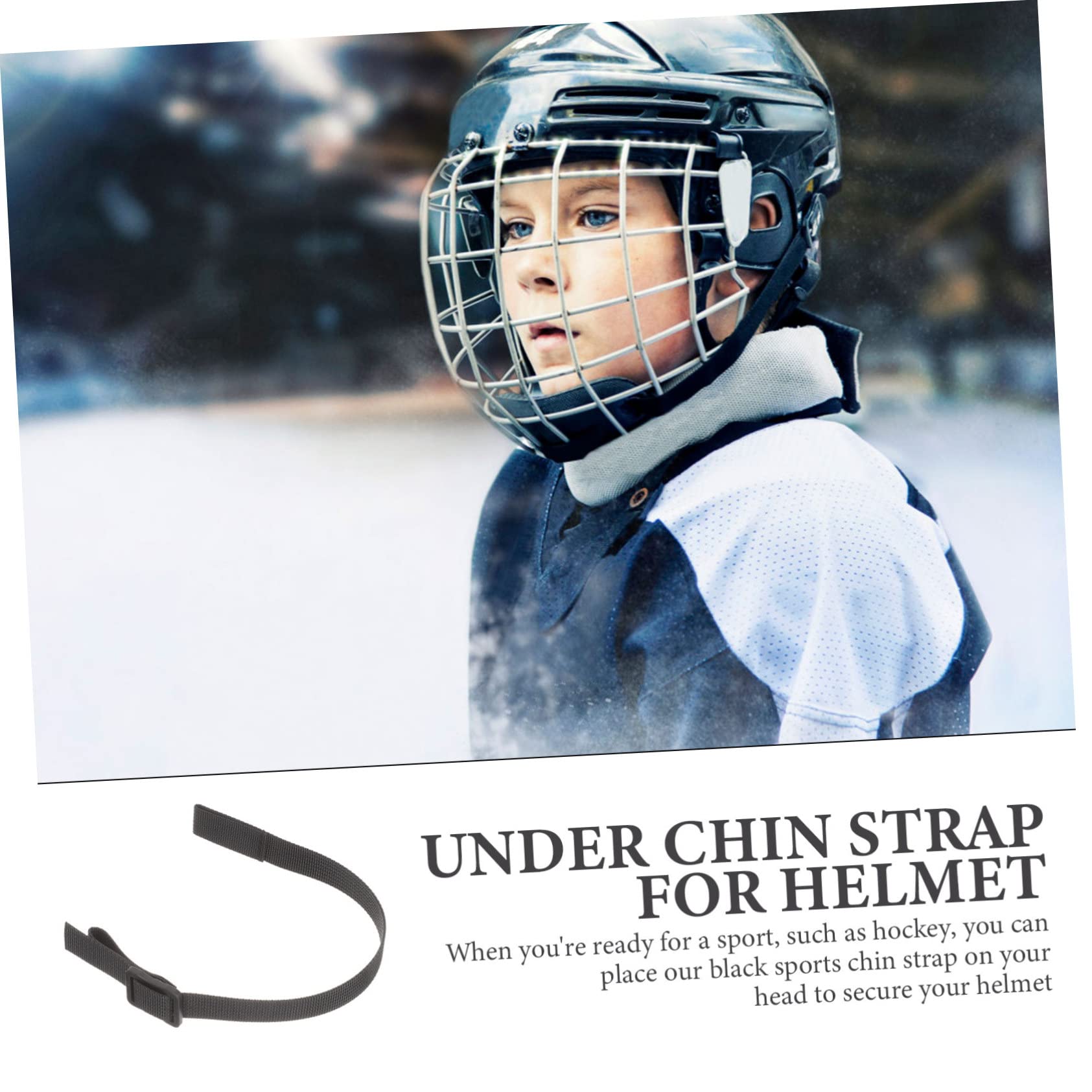 Correa de Barbilla para Casco de Hockey Instalación y Accesorio Deportivo Confiable para Hockey sobre Hielo