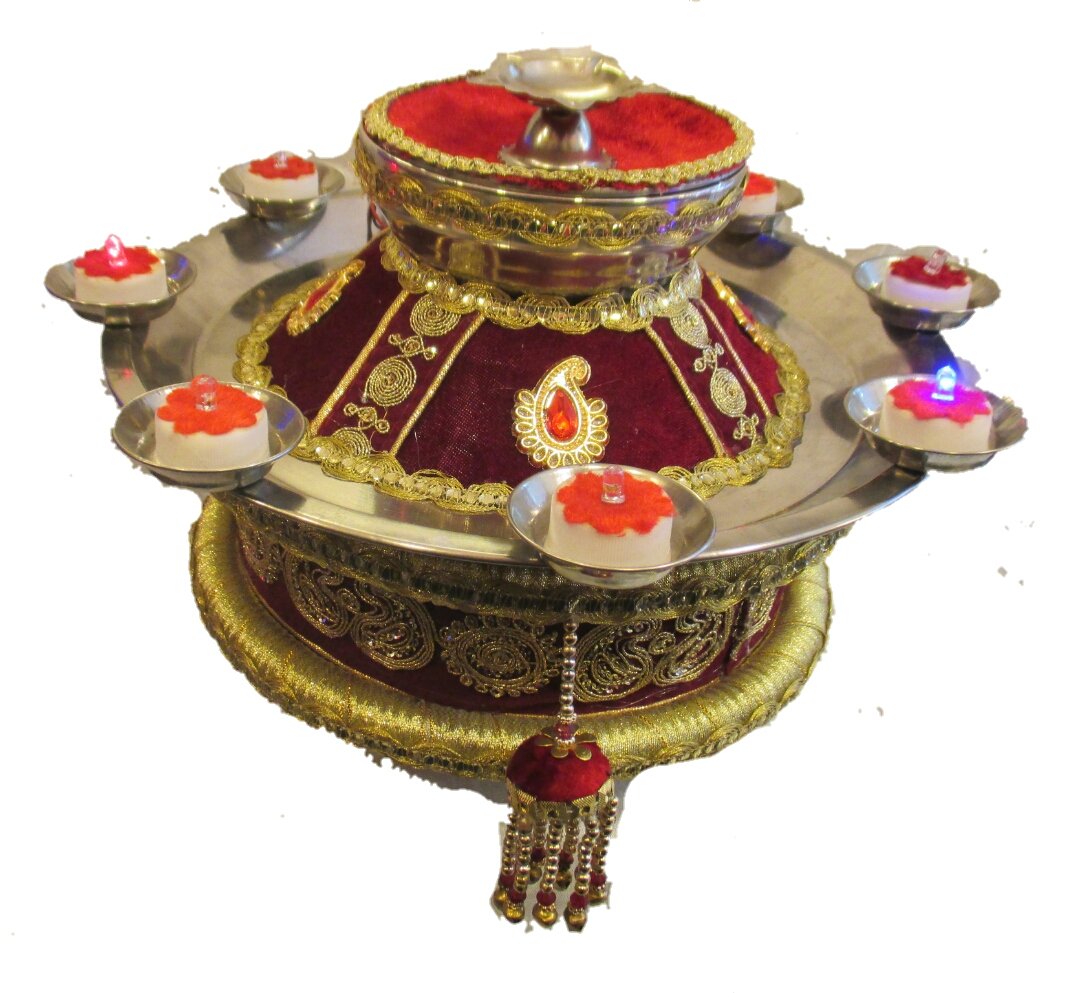 J.tushar Fancy Decorative Lightweight Fabric Multicoloured Crock (Jaago) Used Shaguns