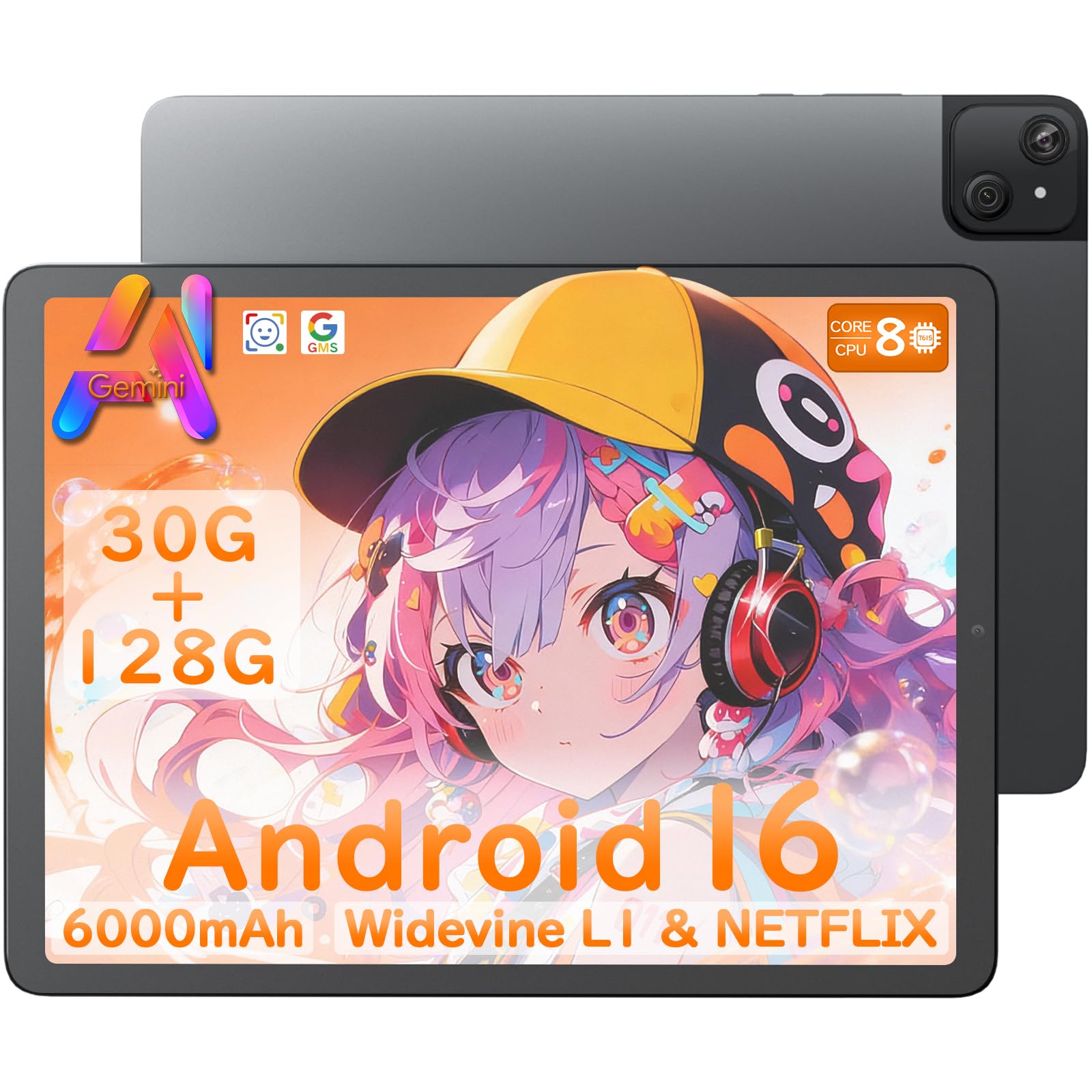 Android16 タブレット 11インチ 30GB+256GB 付属品多数あり Amazon.co.jp: Android16 タブレット 30GB(6GB+24GB) RAM 128GB ROM