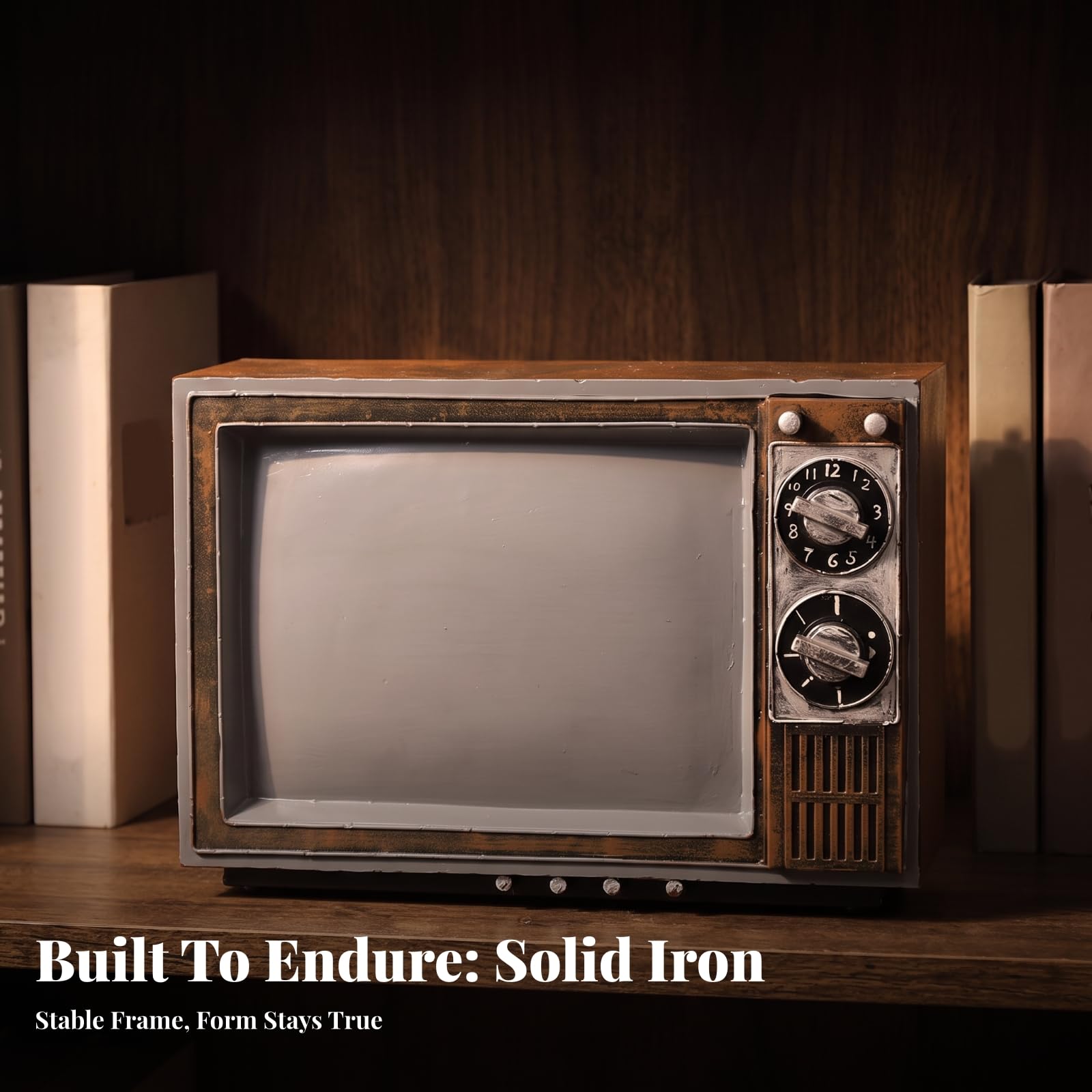 Nostalgisch Modell Retro-Fernseher, s Tischornament, Fernsehmodell, für Schreibtisch, Café, Sammler,