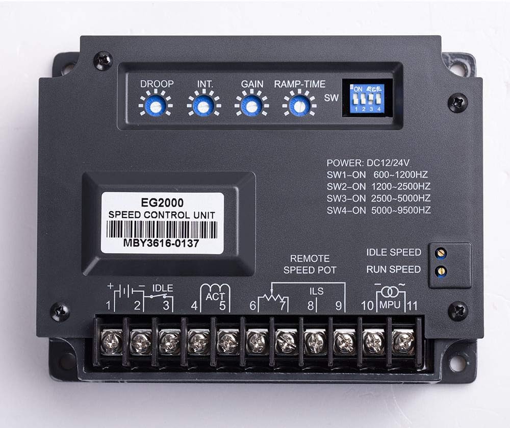 EG2000 Engine Speed Control Unit Controller 10-32VDC for Gasoline Diesel Generator Electronic Governor