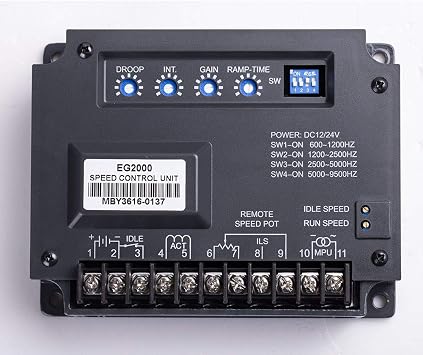 EG2000 Engine Speed Control Unit Controller 10-32VDC for Gasoline Diesel Generator Electronic Governor