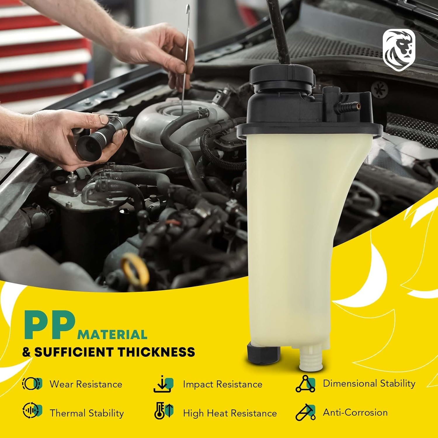 YHTAUTO Engine Coolant Recovery Overflow Reservoir Expansion Tank W/Pressurized Cap & Sensor For 1992-1999 BMW E36 E39 M3 Z3 320i 323i 325i 328i 528i Replace for# 17111723520