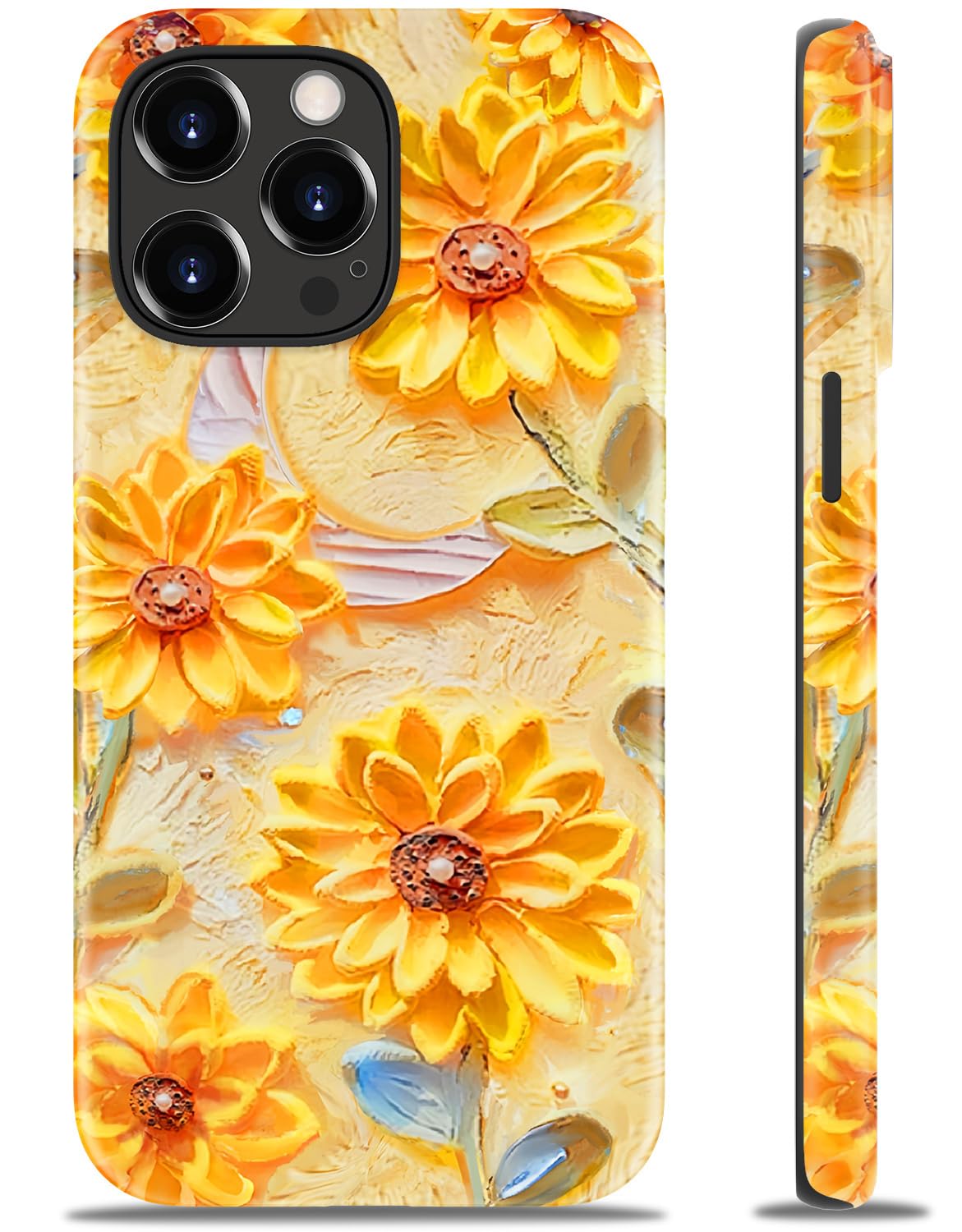 LUXMERRY for iPhone 13 Pro Case Cute - Wireless Charging Compatible - Dual-Layer Hard Shell + Silicone Cover - Protective Phone Case Aesthetic Trendy