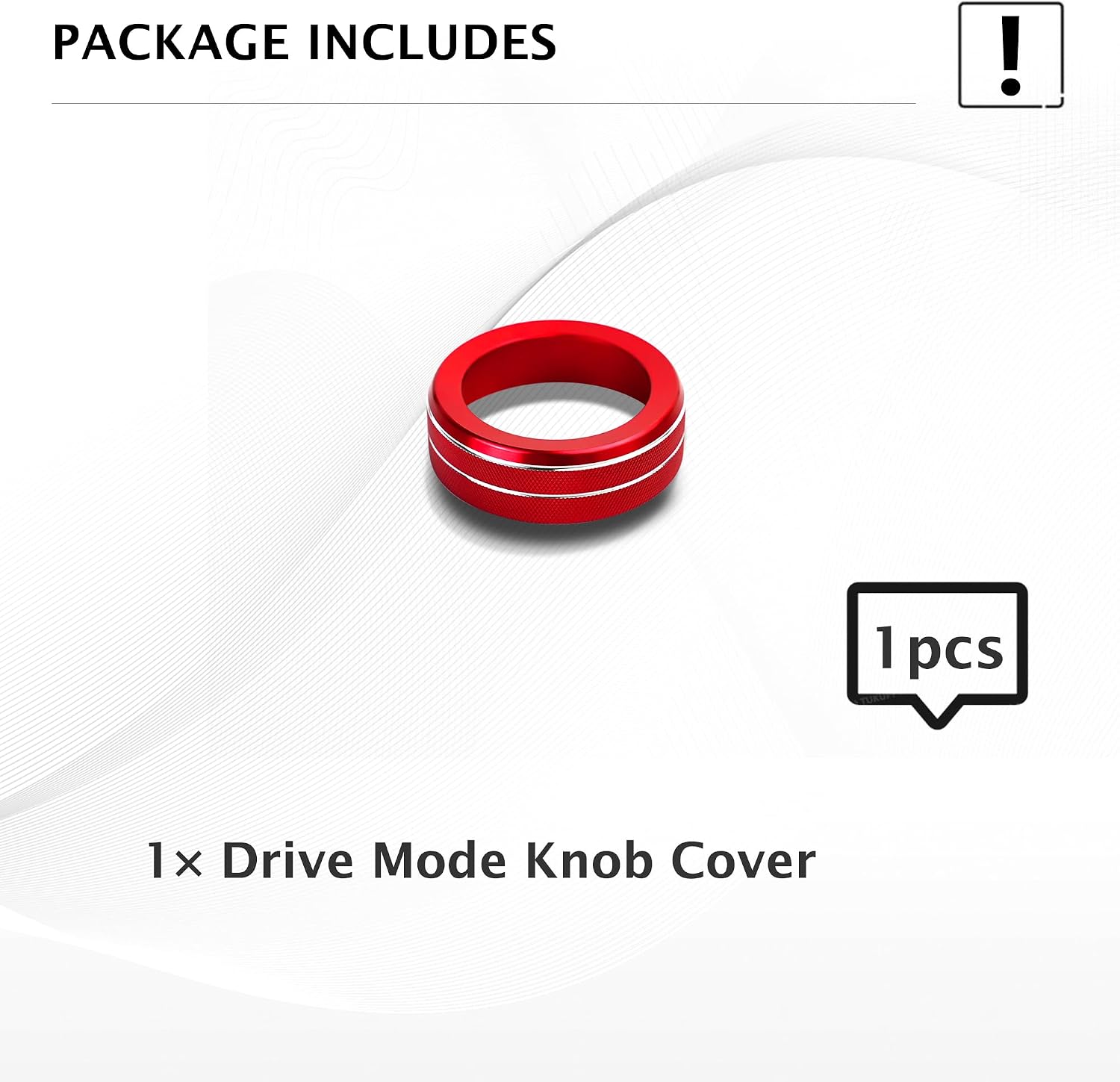 for 2024-2026 Hyundai Kona Accessories - DvlynAuroa 1-Piece Aluminum Alloy Drive Mode Knob Cover Trim (Red), Tool-Free Install, Interior Upgrade & Knob Protection