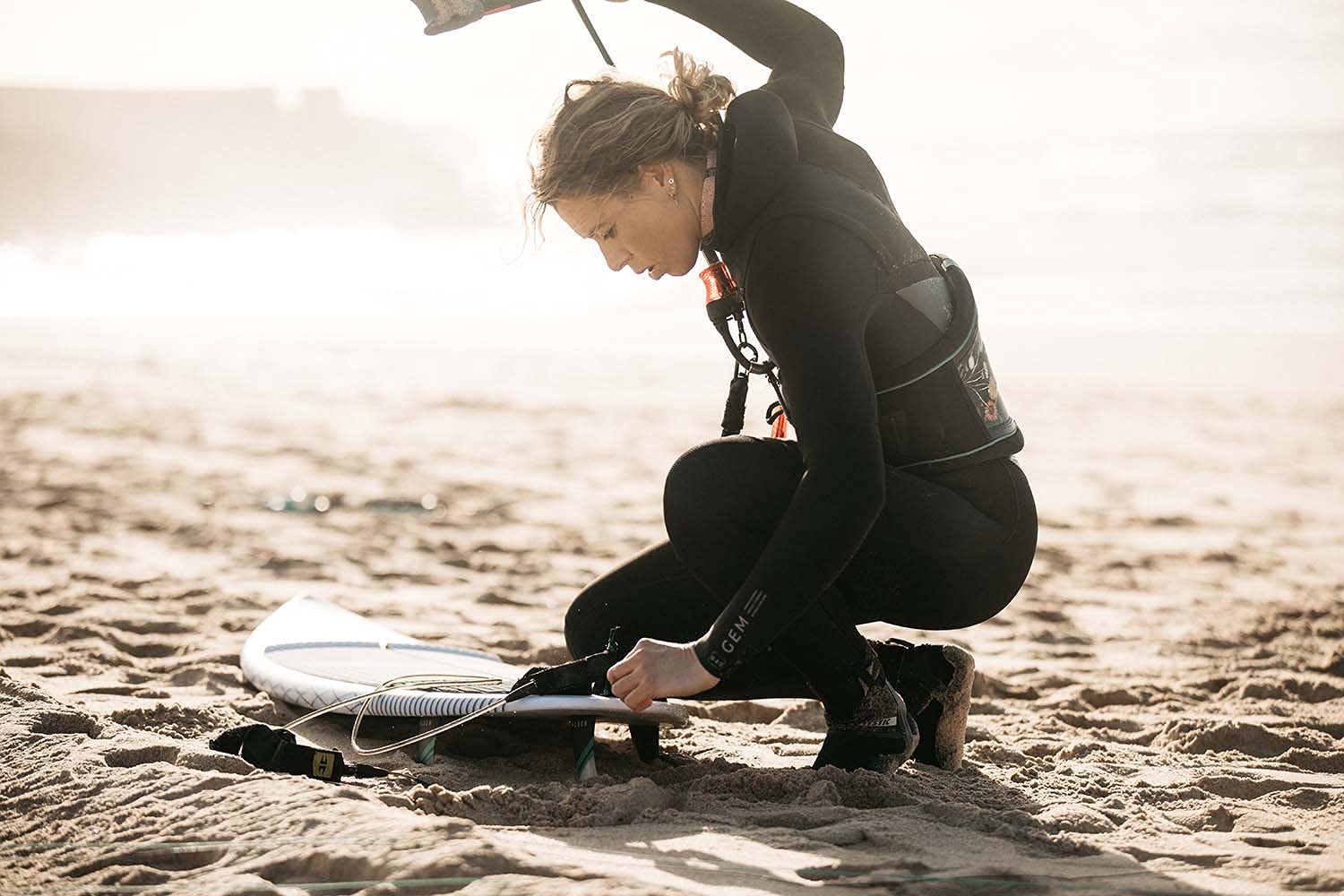 Mystic Watersports - Surf Kitesurf & Windsurfen Damen Gem Jalou Langeree Taillengeschirr No Bar - Schwarz