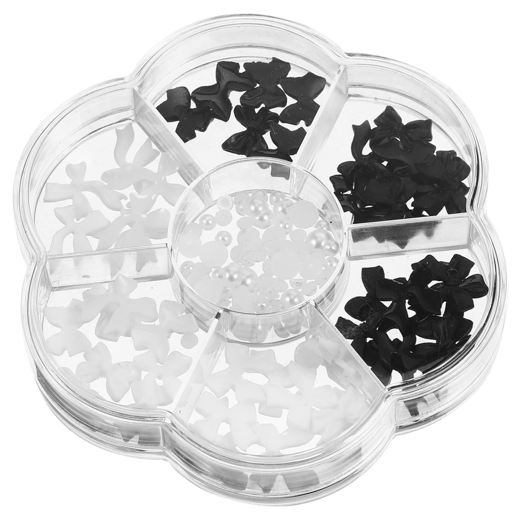 Mikinona Nail Gems Pearl Charms DIY Manicure Supplies Bowknot Nail Charms Girl's Manicure Ornaments