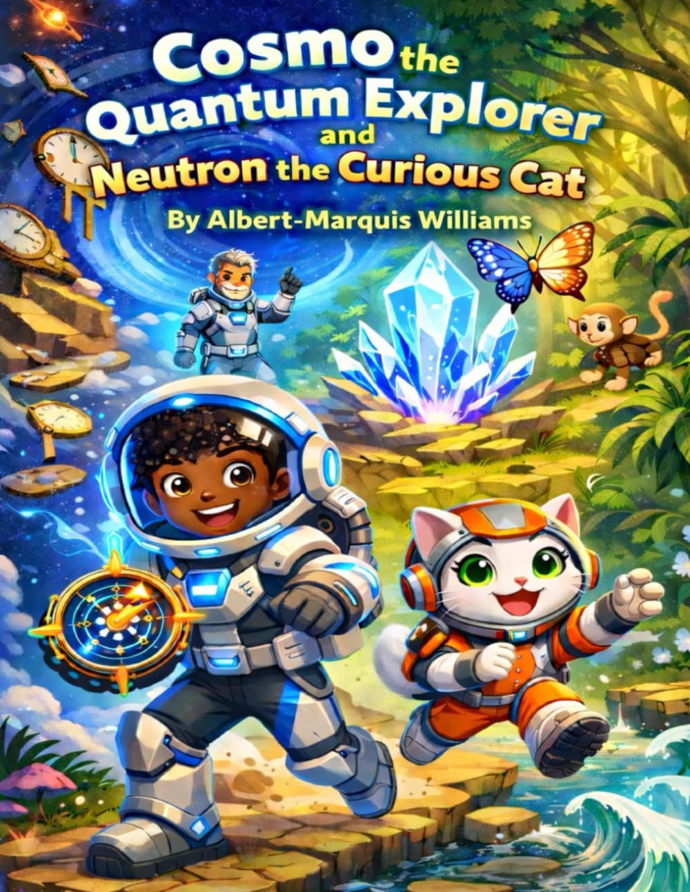 Cosmo the Quantum Explorer and Neutron the Curious Cat: A Quantum Adventure