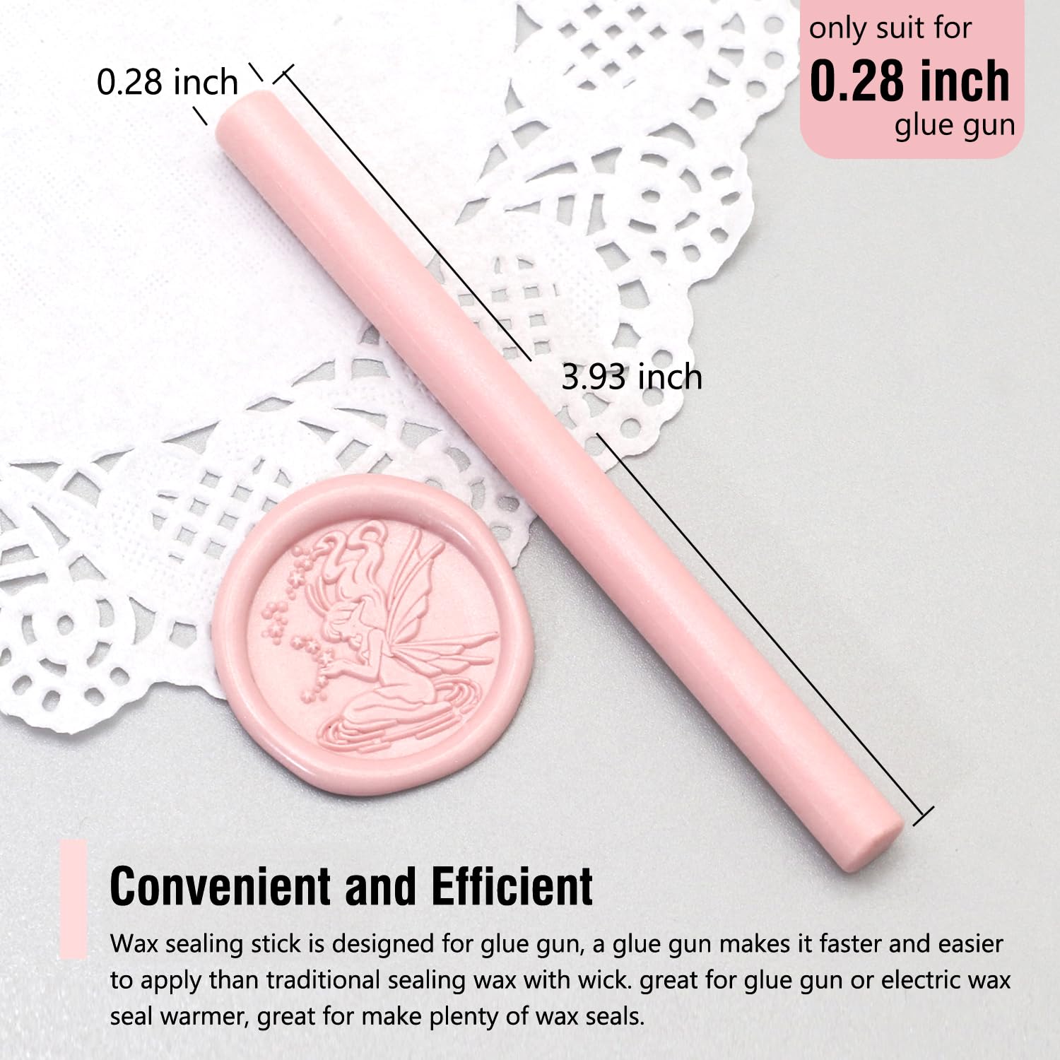 Dusty Pink Wax Seal Sticks, Glue Gun Sealing Wax Sticks, 30pcs Premium Wax Seal Sticks Set for Wax Seal Stamp, Great Wax Melts for Stamp Seals, Wedding Invitation, Letter Envelope (Dusty Pink)