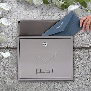 Mailbox Outdoor Waterproof Stainless Steel Villa Report Class Suggestion Wall Hanging Mailbox Wall Decoration