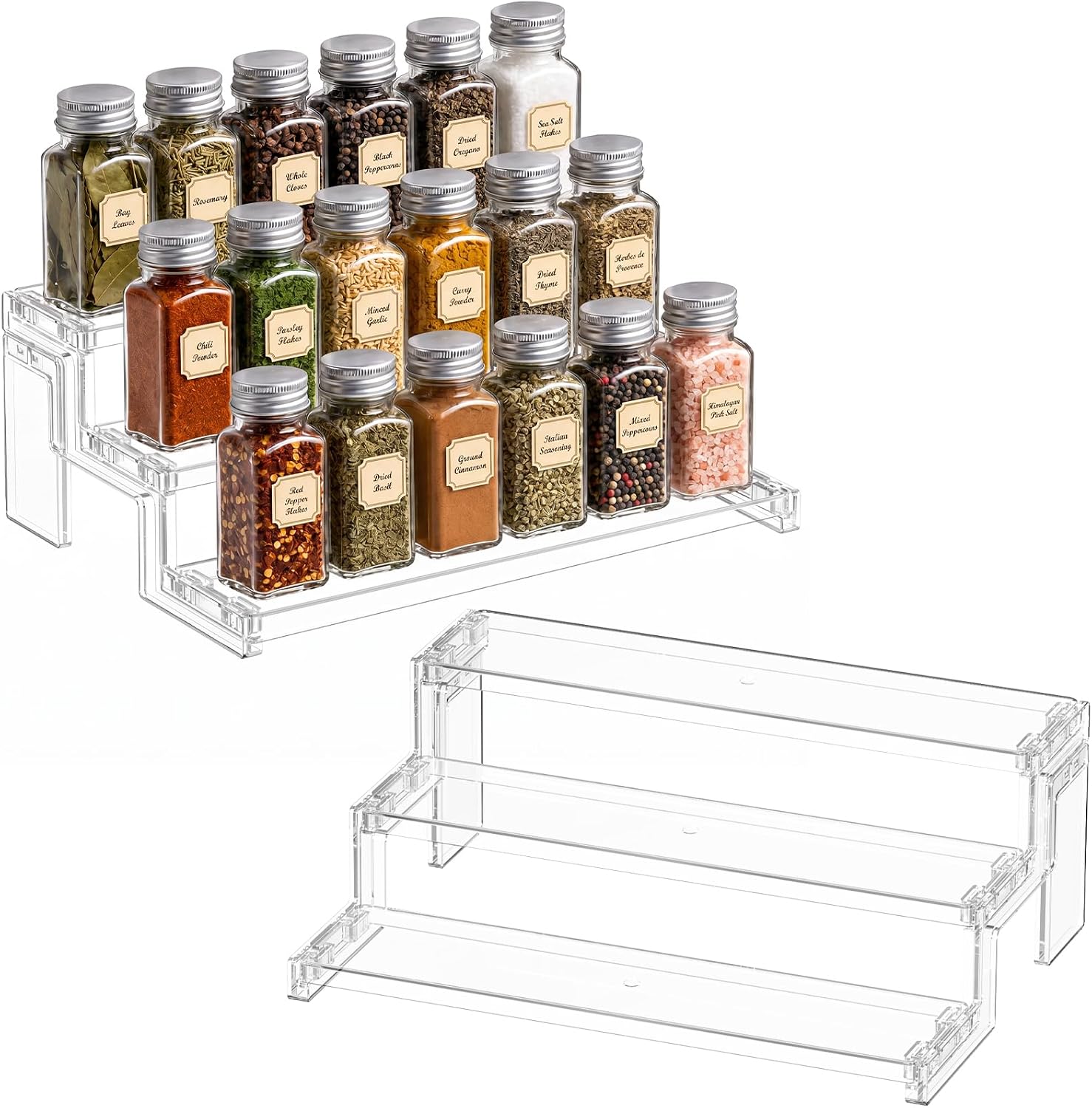  12″ Spice Rack, Perfume Cologne Stand, Tool-Free Assembly, 1 Pcs thumbnail