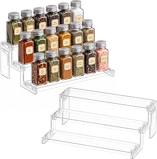Lifewit 12″ Spice Rack, Perfume Cologne Stand, Tool-Free Assembly, 2 Pcs