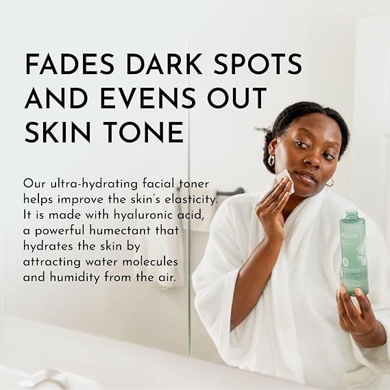 Bolden Skin Brightening Toner & F-Hydra Moisturizer Bundle | Targets Dark Spots, Oil & Dryness | with Glycolic Acid, Niacinamide, Hyaluronic Acid, Ceramides & Vitamin F | 8.0 fl oz + 1.7 fl oz