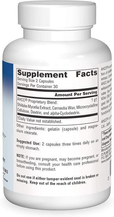 Planetary Herbals AHCC 500mg - 60 Capsules
