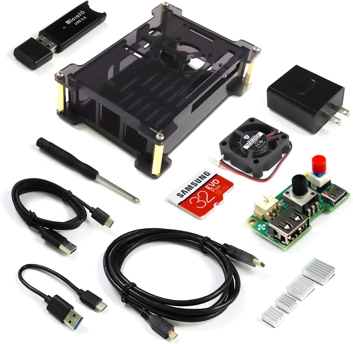 Freenove Starter Kit for Raspberry Pi 4 B, Acrylic Protective Case ...