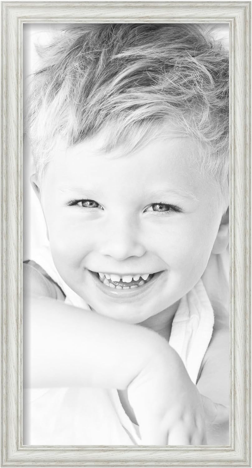 ArtToFrames 12x24 inch Off White Wash on Ash Wood Picture Frame, WOM0151-59504-475-12x24
