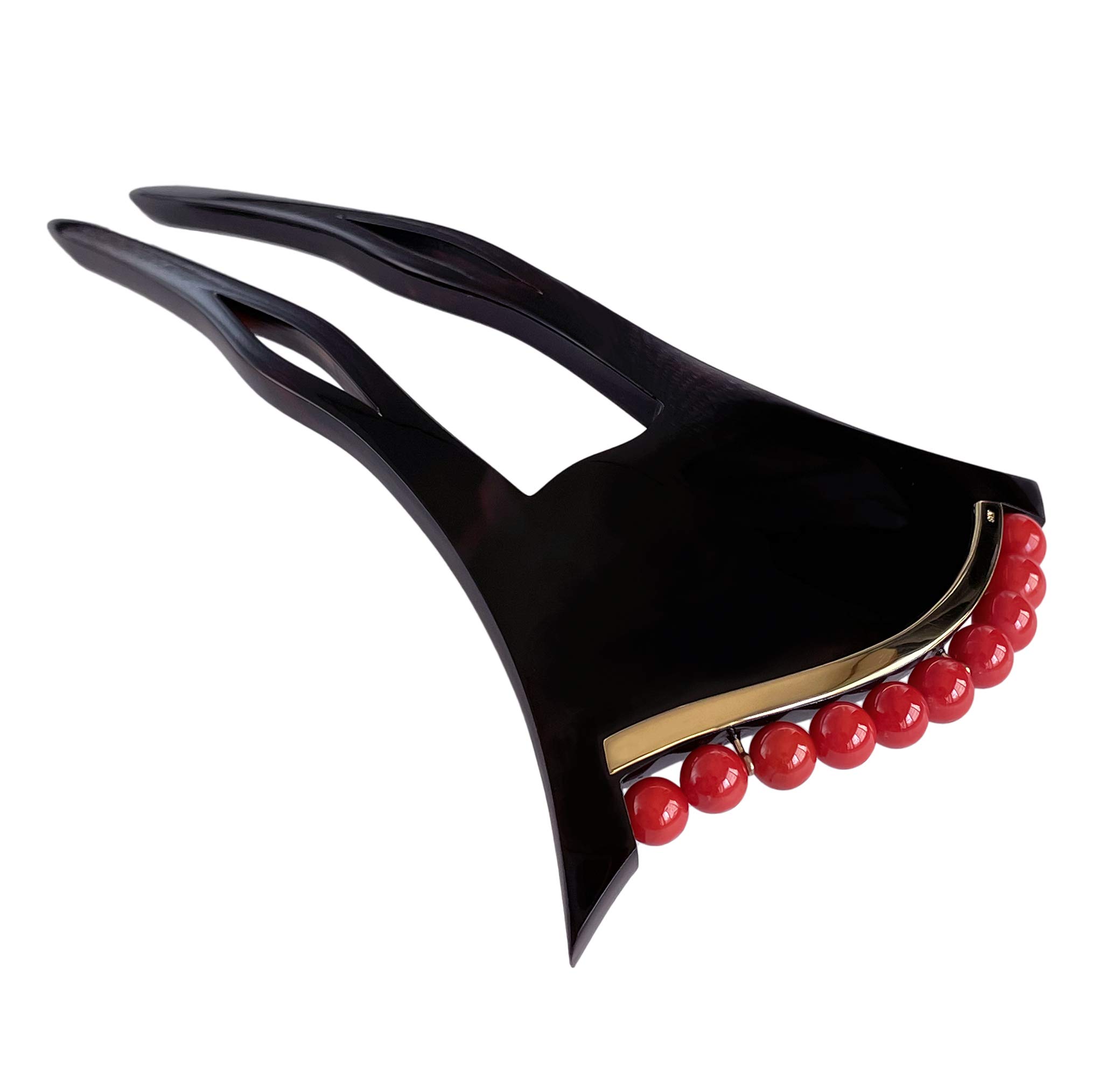 Amazon.co.jp: 天然工房 べっこう屋さん 本べっ甲 ピン 黒甲