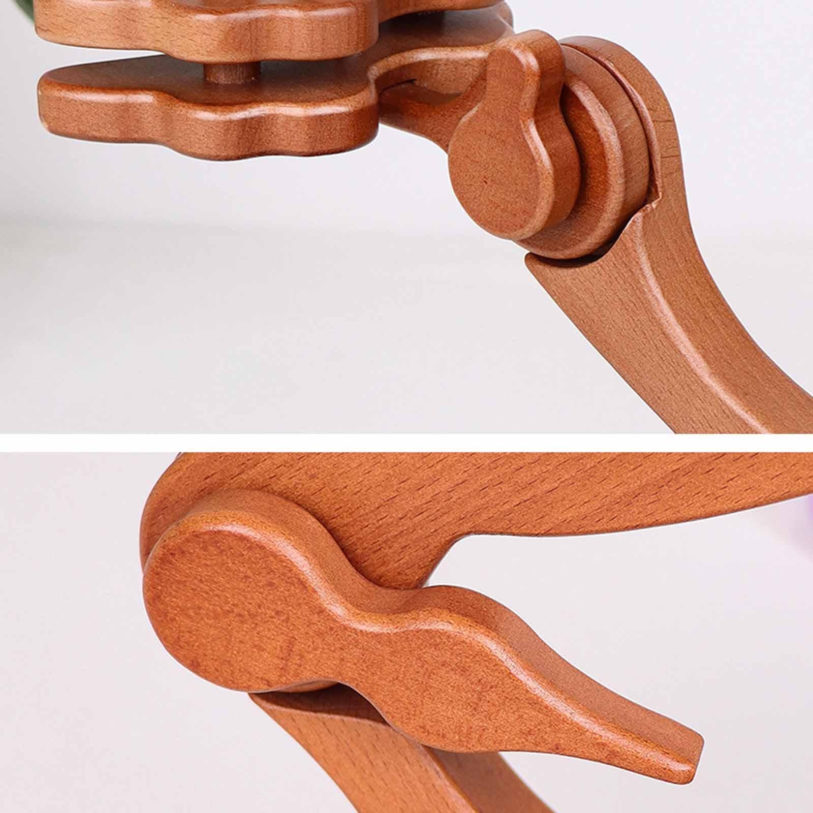 Soporte para Bastidor de Bordado, Base de Madera Estilo Violín, Práctico para