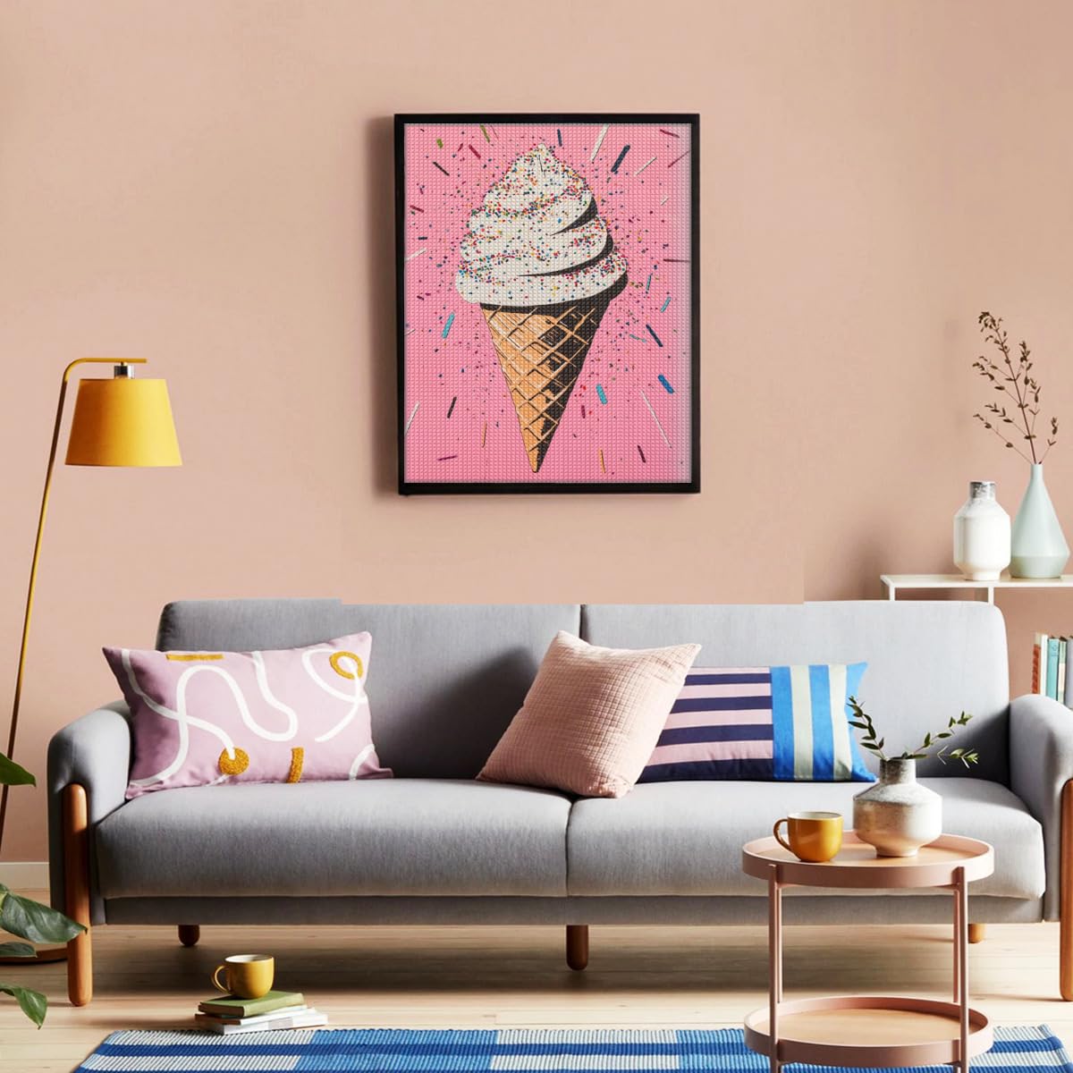 Amazon.com: Colorful Pop Art Graffiti Ice Cream-102778 Diamond
