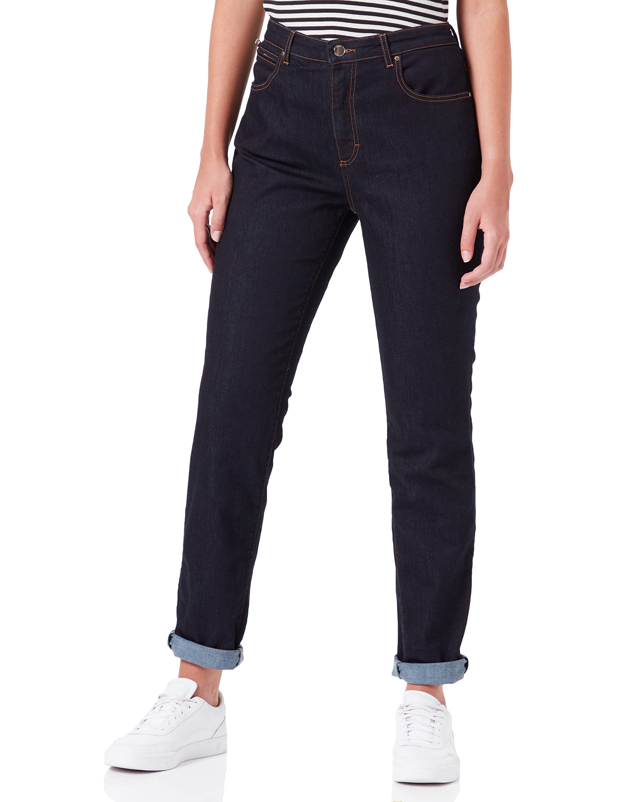 BOSS Women's Slim 4.0 Jeans Trousers, Navy, 6