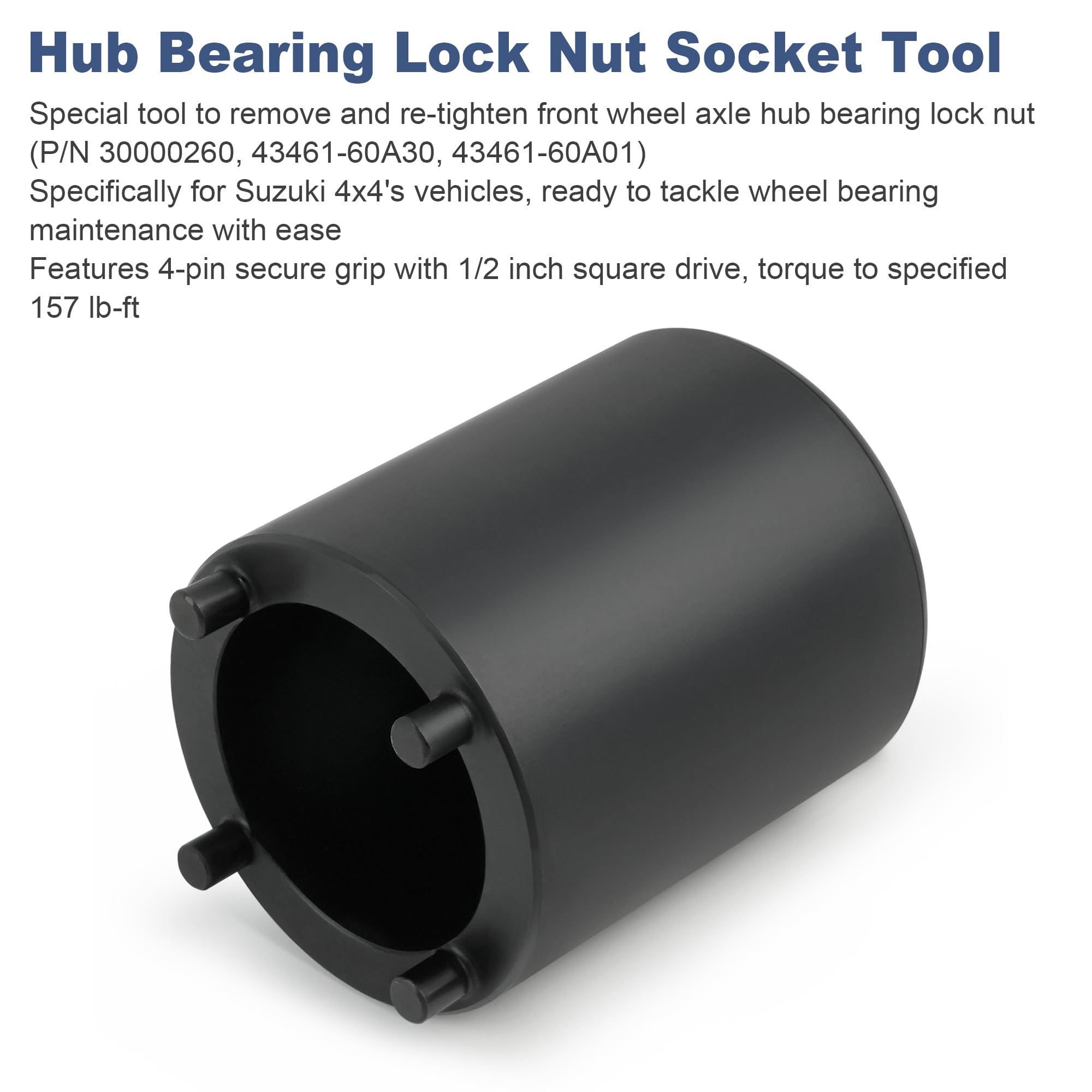 Amazon.com: Camotokiit Front Wheel Axle Hub Bearing Lock Nut Tool