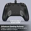 وحدة تحكم سلكية PowerA Advantage لجهاز Nintendo Switch 2، باللون الأسود، مرخصة رسميًا، تأثير هول، أزرار قابلة للتخصيص، وحدة تحكم احترافية، زر C، عناصر تحكم مدمجة في مستوى الصوت