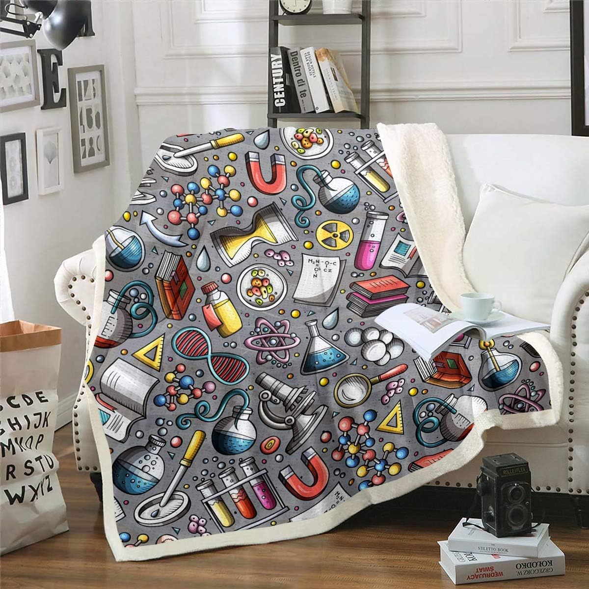 Laboratory Sherpa Blanket Chemistry Lab Fleece Blanket for