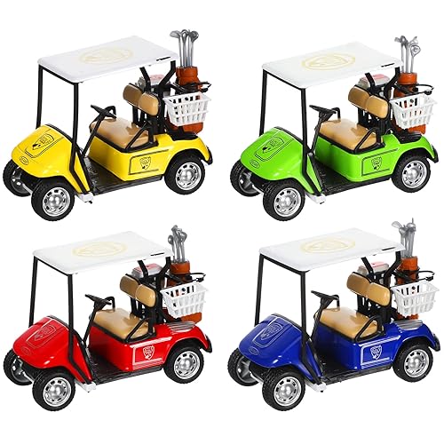 Jerify Mini Golf Cart Model Toy Metal Pull Back Action