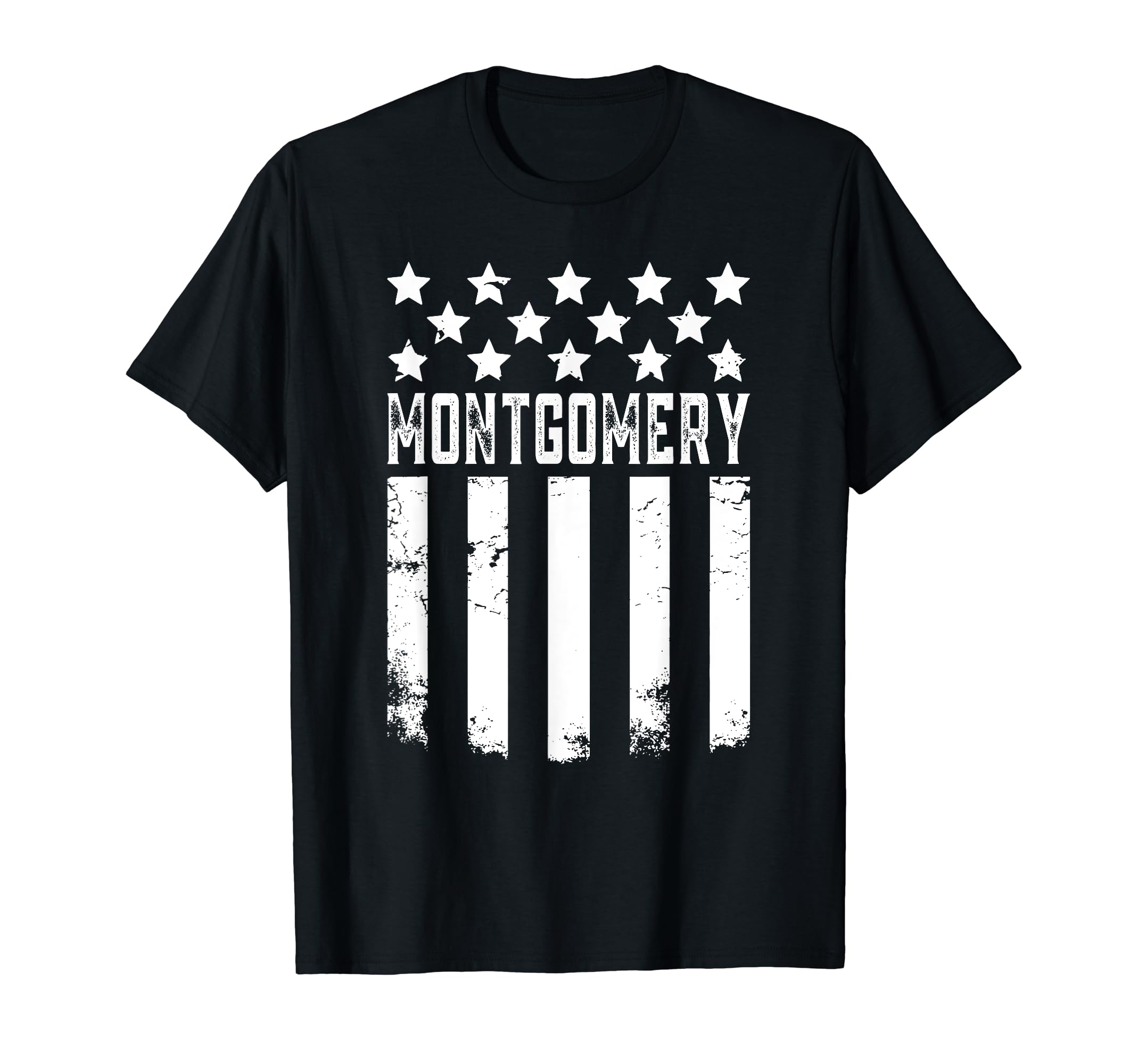 MontgomeryBlack Cotton Blend Modern V-Neck T-Shirt, Unisex-Adults, Small, Short Sleeve